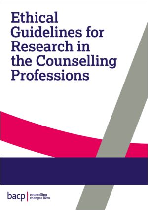 Cover of the Ethical guidelines for research in the counselling professions