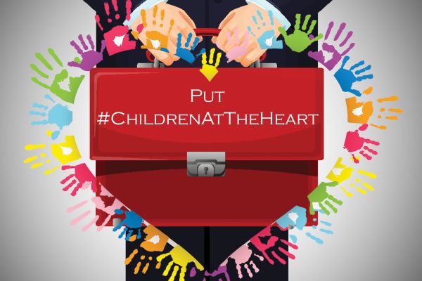 Put children at the heart campaign logo