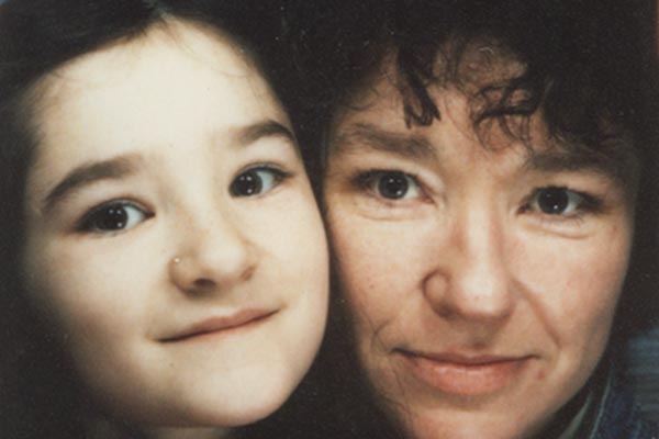 Emily and her mum, taken when Emily was a child.