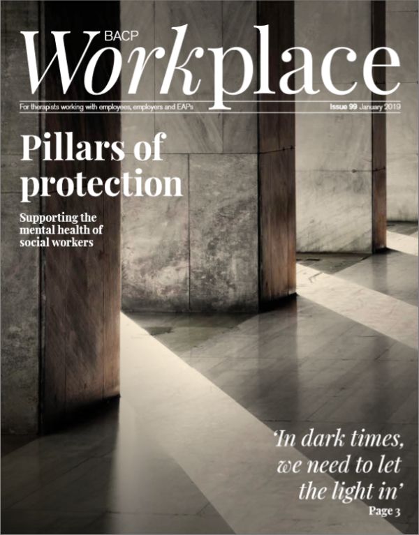 Cover of BACP Workplace, January 2019 issue