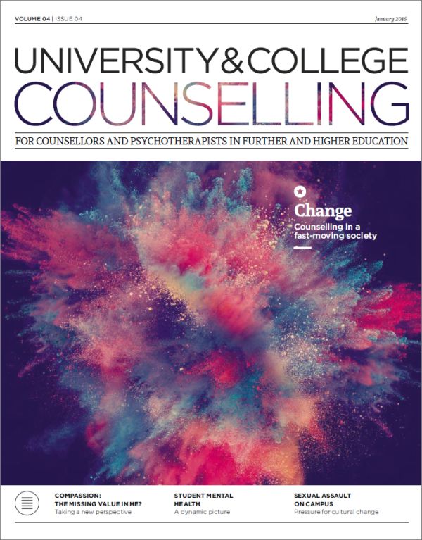 Cover of University and College Counselling January 2016
