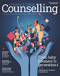 Cover of University and College Counselling, September 2021