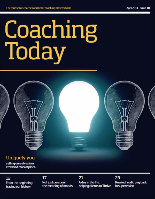 Cover of Coaching Today, April 2014 issue