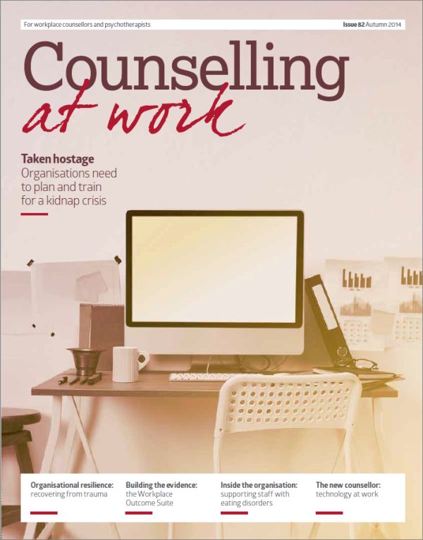 Cover of Counselling at Work, Autumn 2014