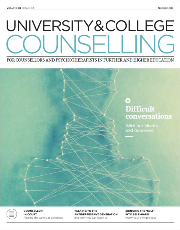 Cover of University and College Counselling, November 2014