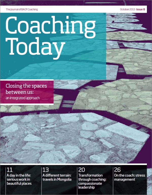 Cover of Coaching Today, October 2013