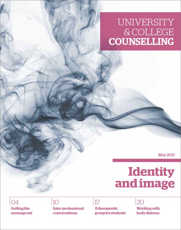 Cover of University and College Counselling, May 2013