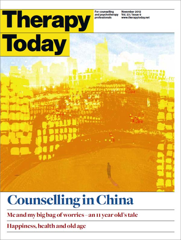 Cover of Therapy Today, November 2012