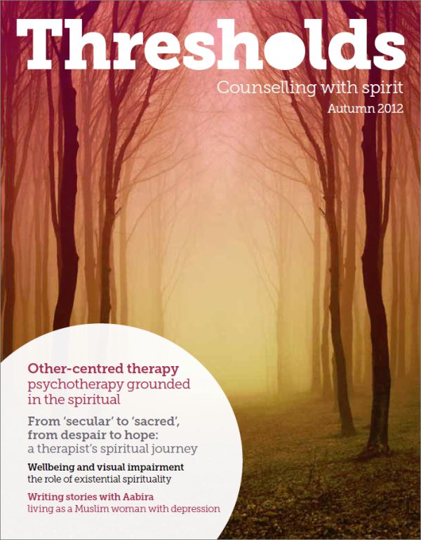 Cover of Thresholds, Autumn 2012