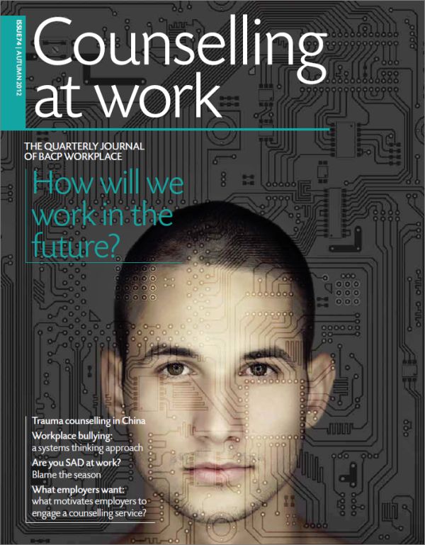 Cover of Counselling at Work, Autumn 2012