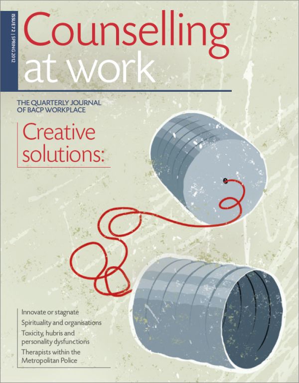 Cover of Counselling at Work, Spring 2012