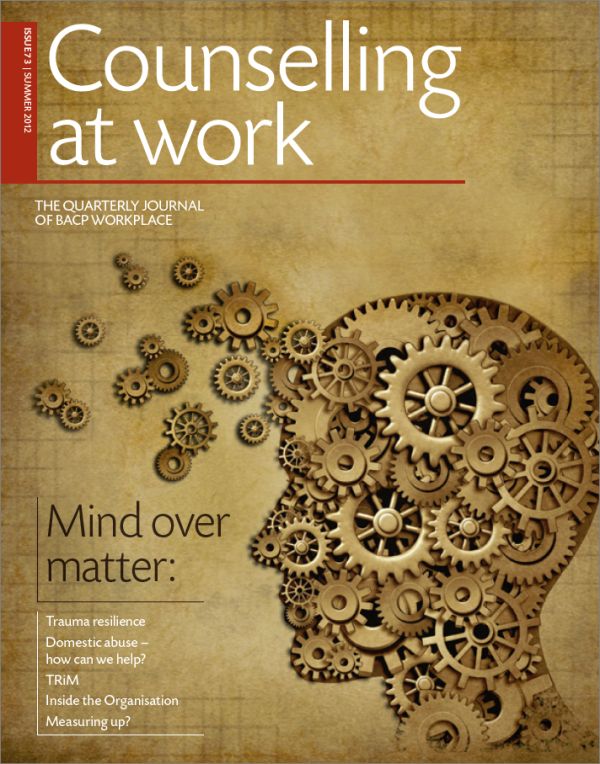 Cover of Counselling at Work, Summer 2012