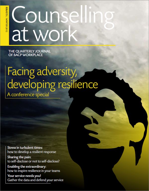 Cover of Counselling at Work, Winter 2012