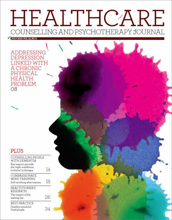 Cover of Healthcare Counselling and Psychotherapy Journal, July 2012