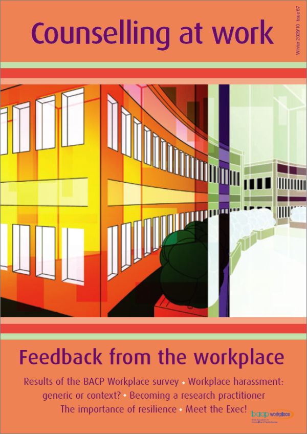 Cover of Counselling at Work, Winter 2009-10