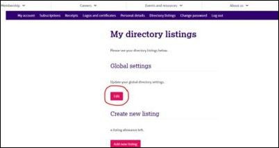 Screen shot of my directory listings