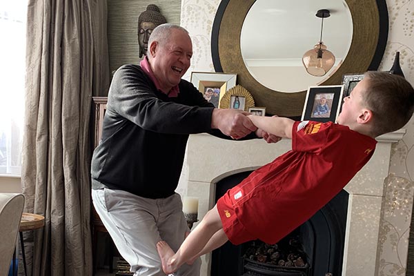 The photo of Kathryn's father and son that she showed MPs.